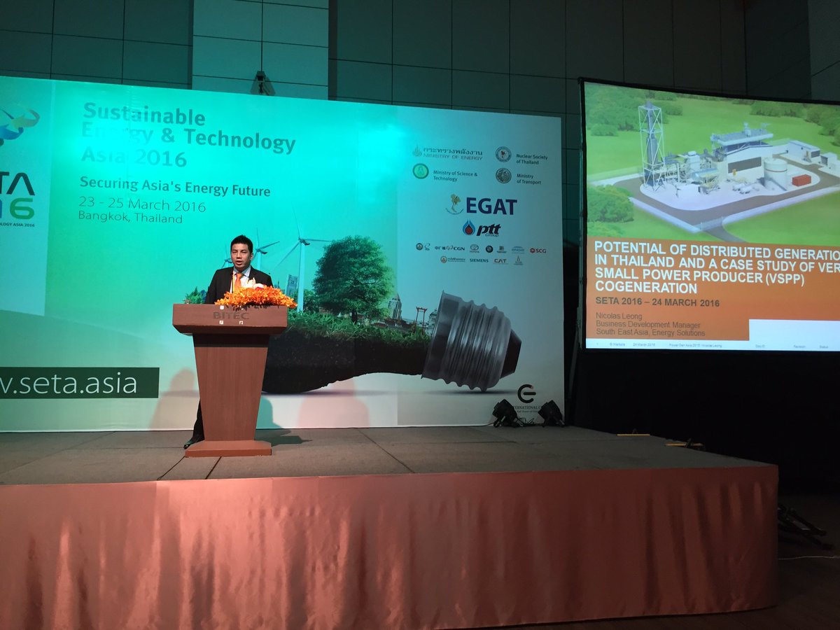 nicolasleong's tweet photo. @nicolasleong of #Wartsila speaking about its #GasCube solution at @SETA2016 in Thailand #flexibility #gas #power https://t.co/V1lLNMLCNy