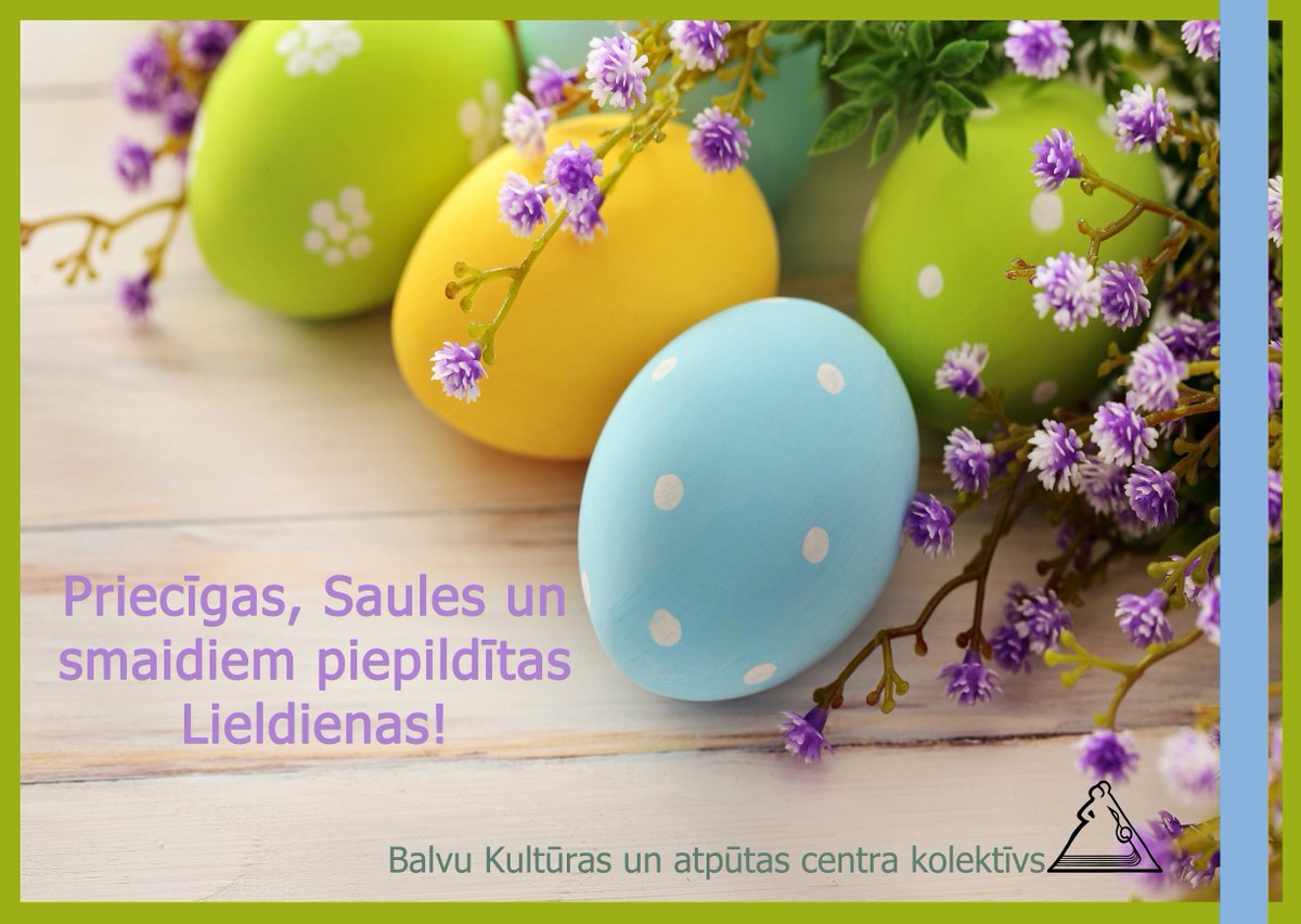 BalvuKAC's tweet photo. Priecīgas Lieldienas! https://t.co/JzXrWwdwwI