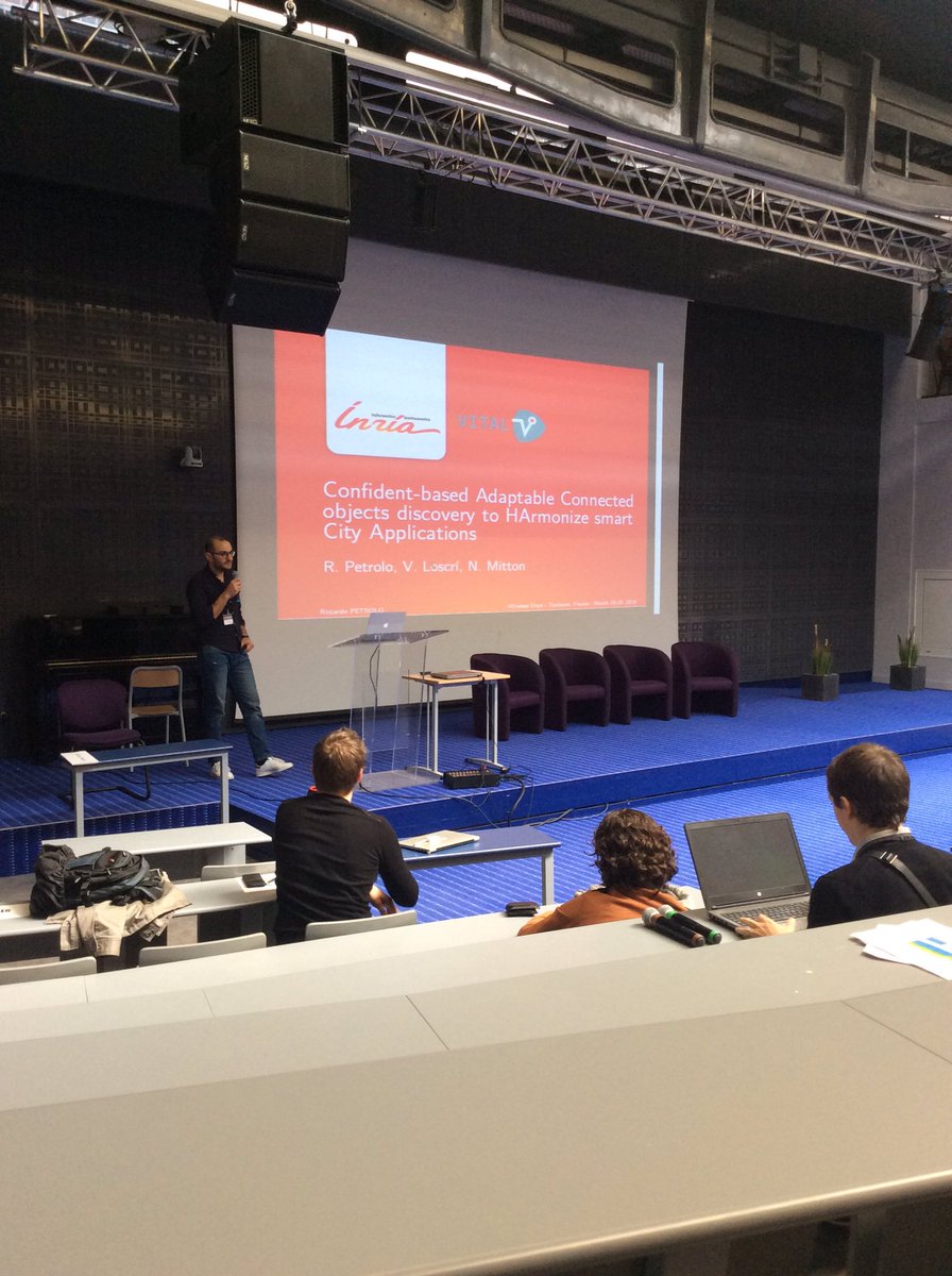 BestRazvanEver's tweet image. And a little bit of @FUNTeam2 as well at #wirelessdays with Riccardo talking about Cachaca in smart cities :)