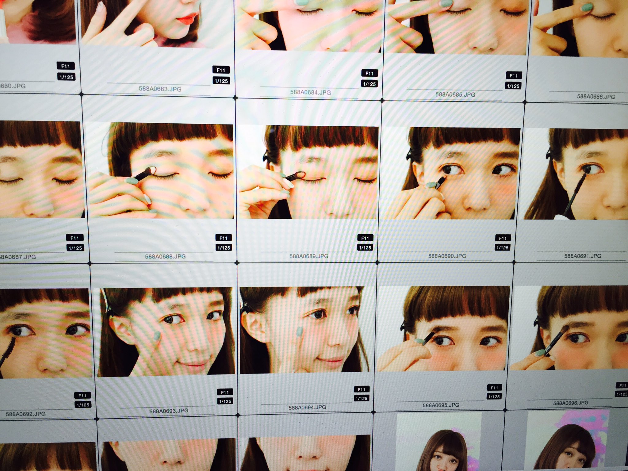 しばさき 柴田紗希 V Twitter これはzipperのメイク撮影のようす いろんなメイクに挑戦したよー Zipper Spring号発売 T Co Xs3ecbfypr Twitter