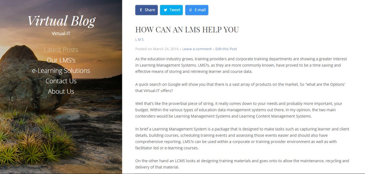 VirtualITLMS's tweet image. Check out our blog: Like, Share &amp;amp; Comment. blog.virtual-it.co.za