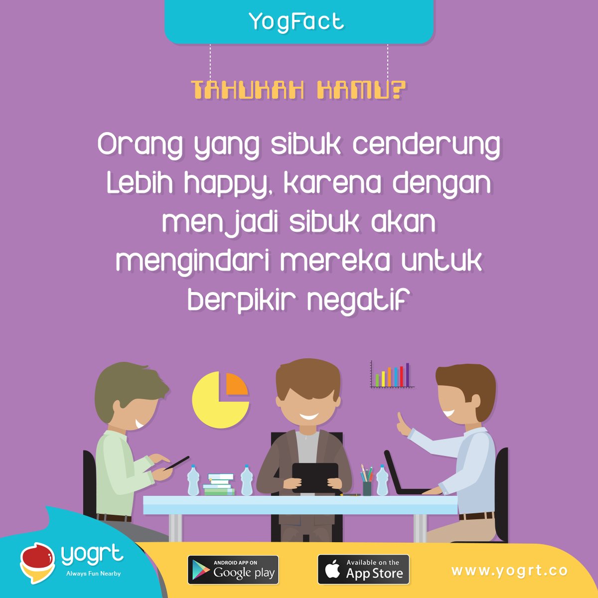 YogrtID's tweet photo. Tuh kan, makanya kenapa orang patah hati itu kudu sibuk. Ya biar cepet move on! #YogFact https://t.co/P66i9f7Z9D