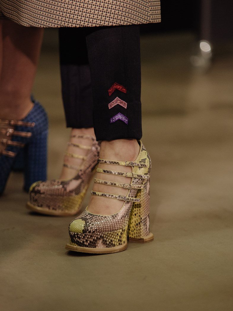 MaryKatrantzou's tweet photo. Step in the right direction | Chunky heels from the #AW16 #MaryKatrantzou collection #RodeoPrincess #Americana https://t.co/wxpCloZ2fD