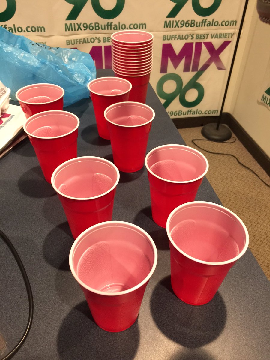 Keith_Kelly's tweet image. .@LauraDaniels961 says the #RedSoloCups are to color #EasterEggs 🐣 I'm thinking #BeerPong instead!!! @mix96buffalo