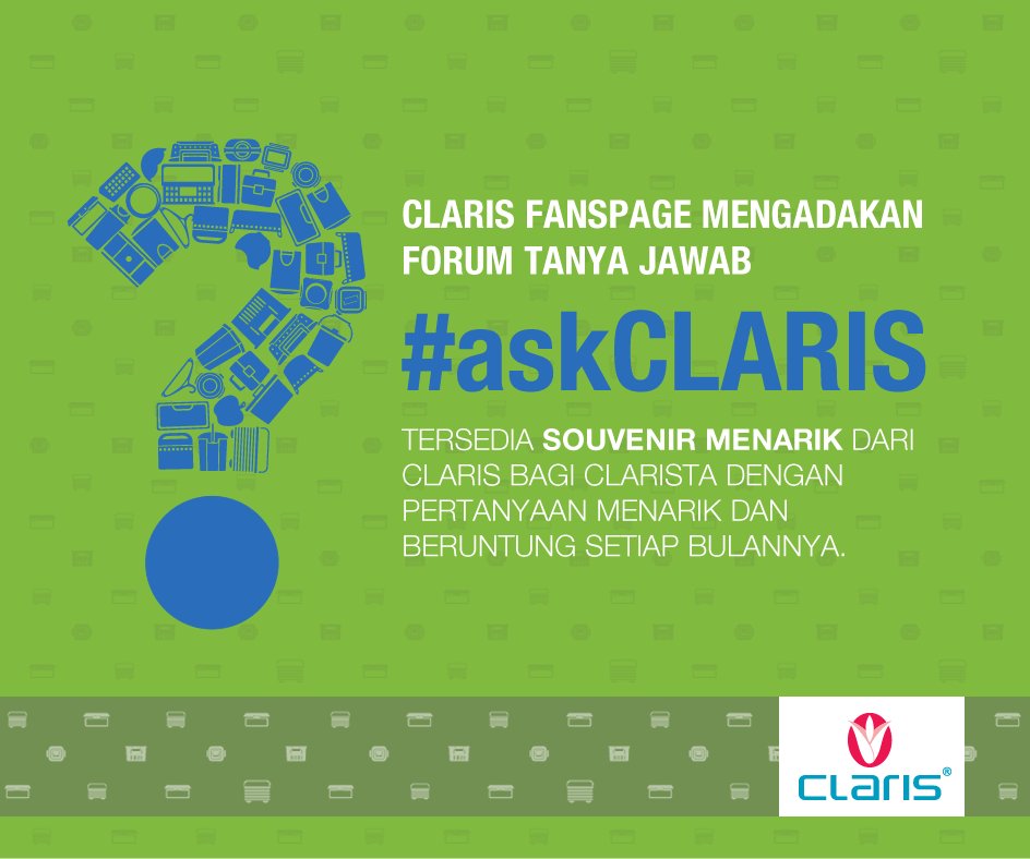 Kesempatan terakhir untuk ikutan #askCLARIS Yuk ajukan pertanyaanmu sekarang
