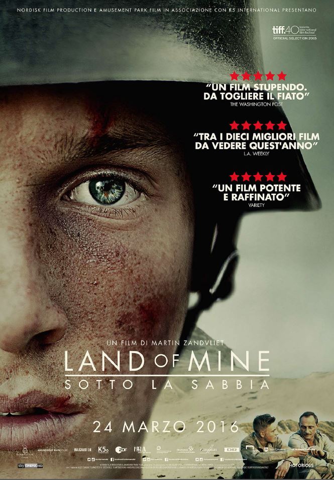 Arriva in sala #LandOfMine di #Zandvliet e <a href="/notoriousitalia/">Notorious Pictures</a> devolverà parte degli incassi di oggi a <a href="/emergency_ong/">EMERGENCY</a>!