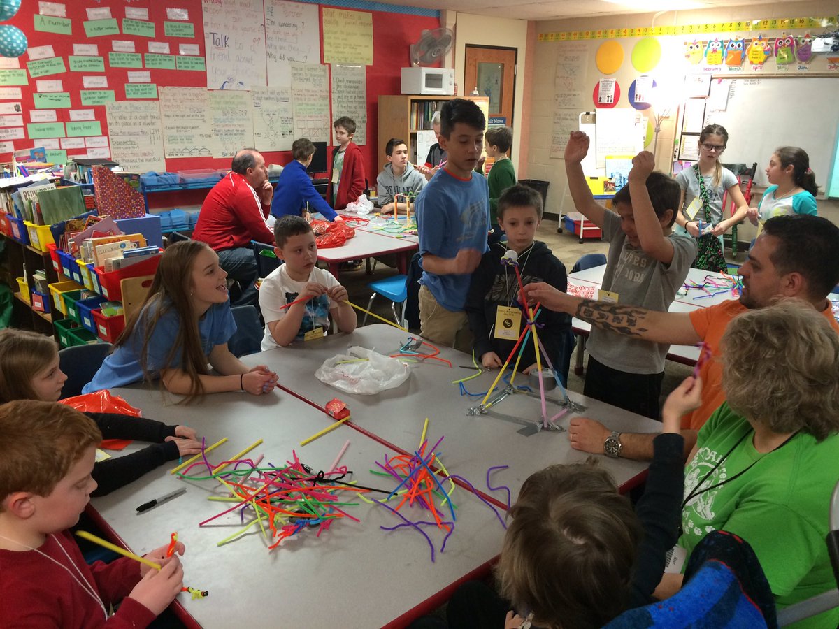 Tower of Dooooom! Who can build the tallest tower to hold a ball? At Hillcrest Engineering Day!