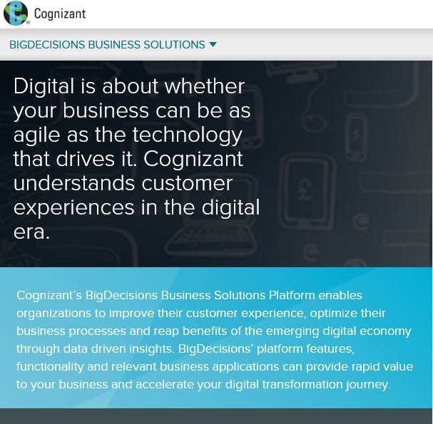 Excited by expansion of our strategic alliance w <a href="/Cognizant/">Cognizant</a> on #CortanaAnalytics &amp; #BigData: aka.ms/Wp5tdi