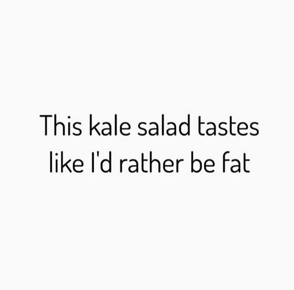 Go kale yourself.