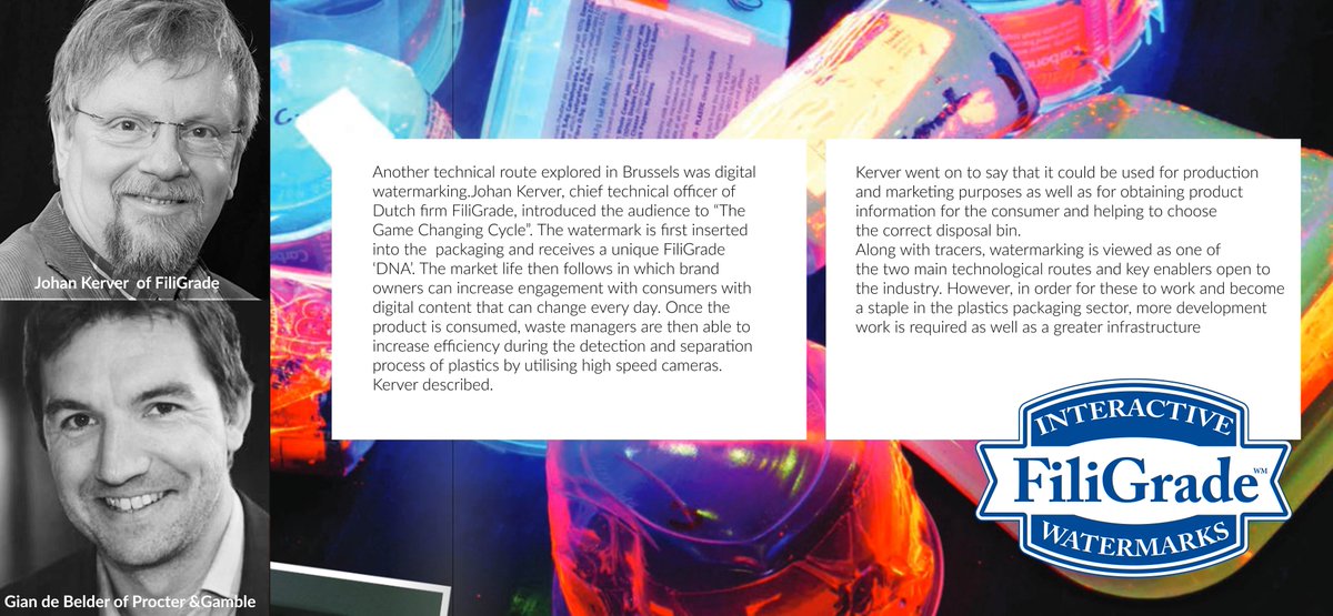 #FIDW one of best techs for improved plastics sorting according to <a href="/ProcterGamble/">Procter & Gamble</a> scientist. bit.ly/1Unn8qC