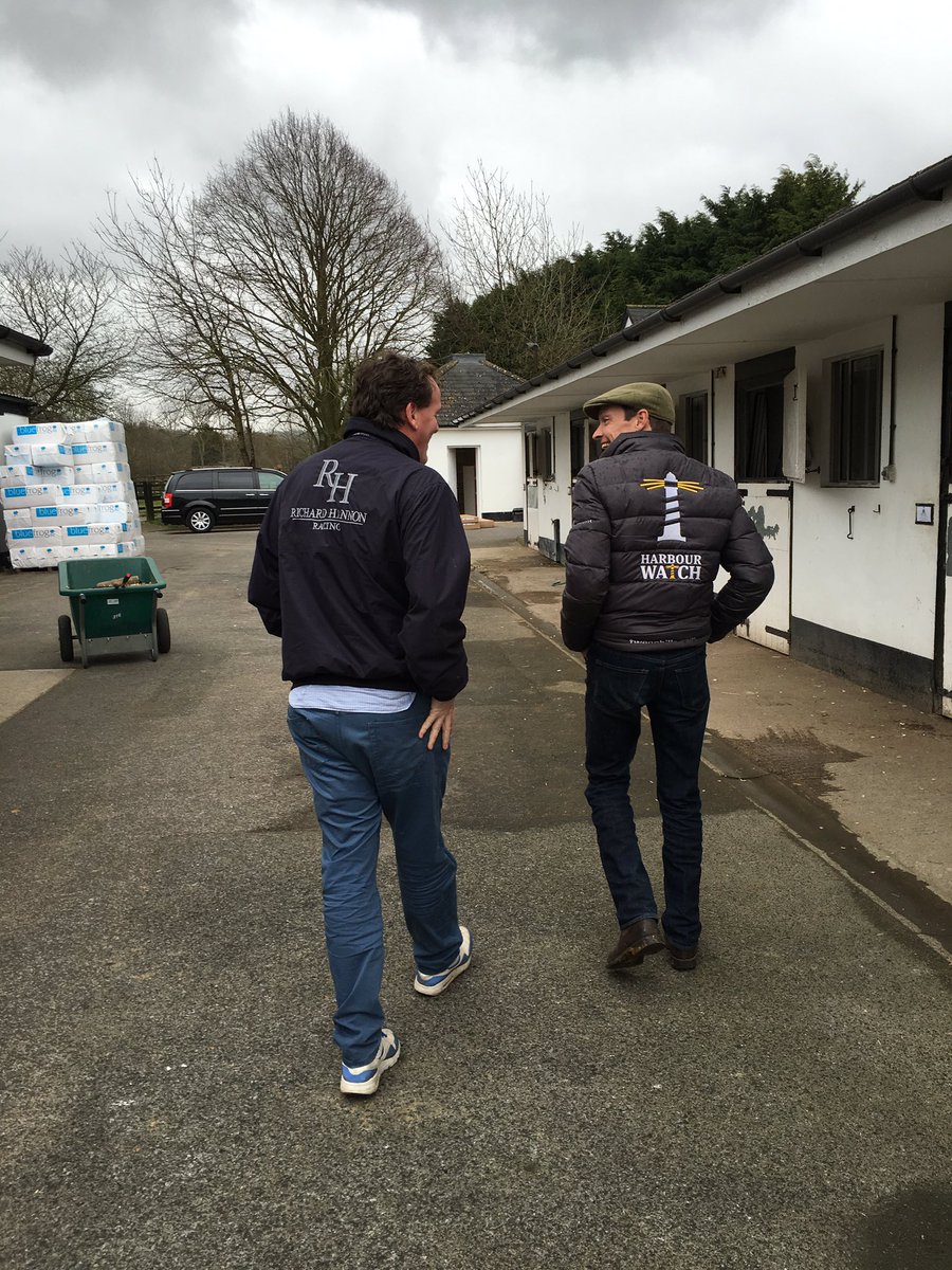 My old boss came to visit me today <a href="/rhannonracing/">Richard Hannon</a>