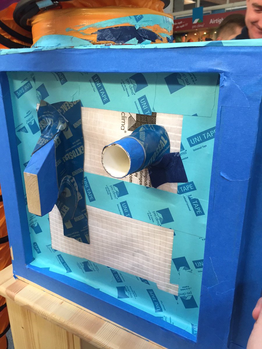 ecologicalbuild's tweet photo. Getting practical with @proclima @cliomahouse #Airtightness training now :) #StickyStuff https://t.co/gq1dSf9GUX