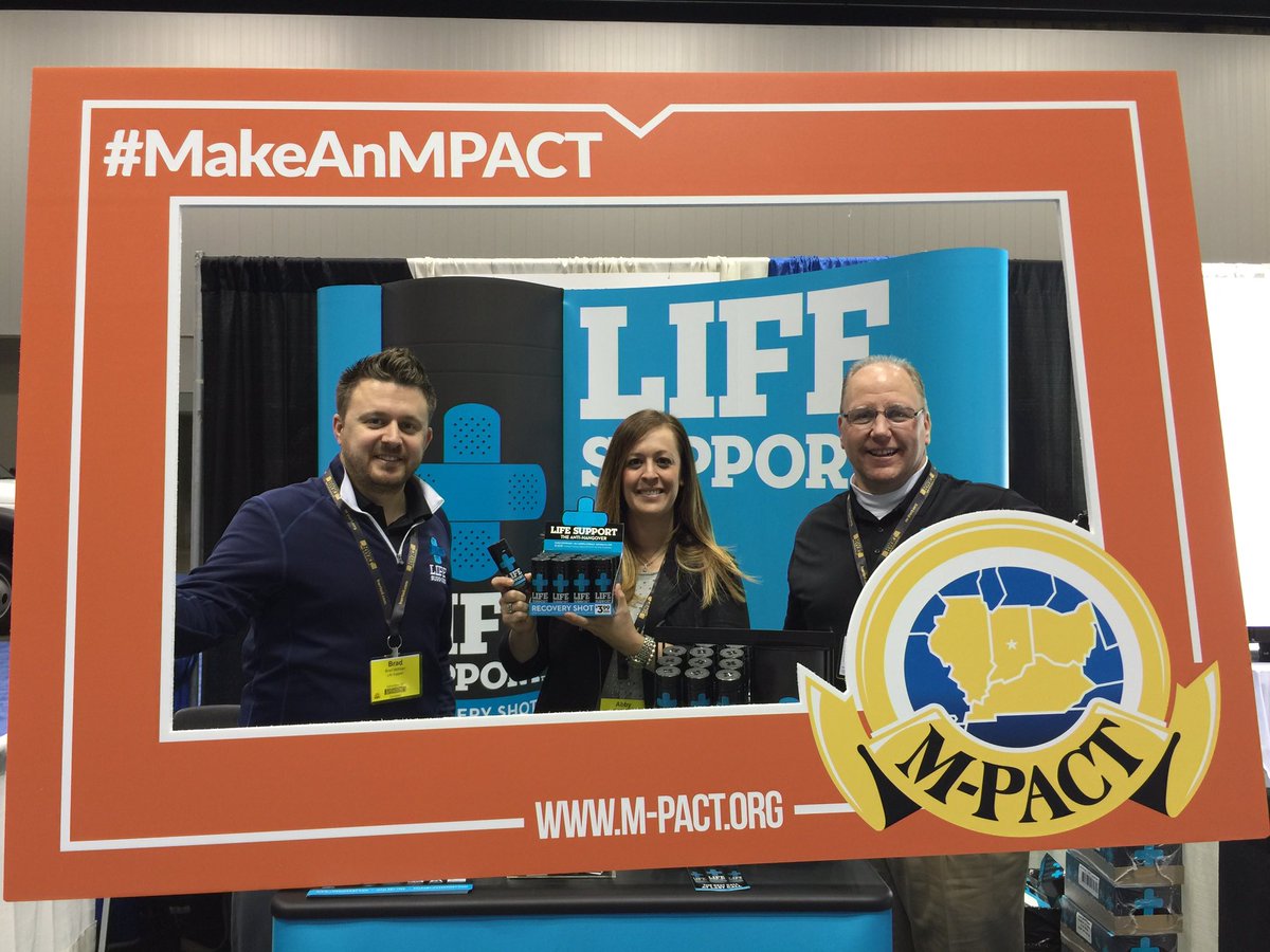 MPACTTradeshow's tweet photo. Feeling sluggish after last night's events? Grab some @lifesupport (#250) on the #MPACT2016 show floor https://t.co/rWjlVbb8fN