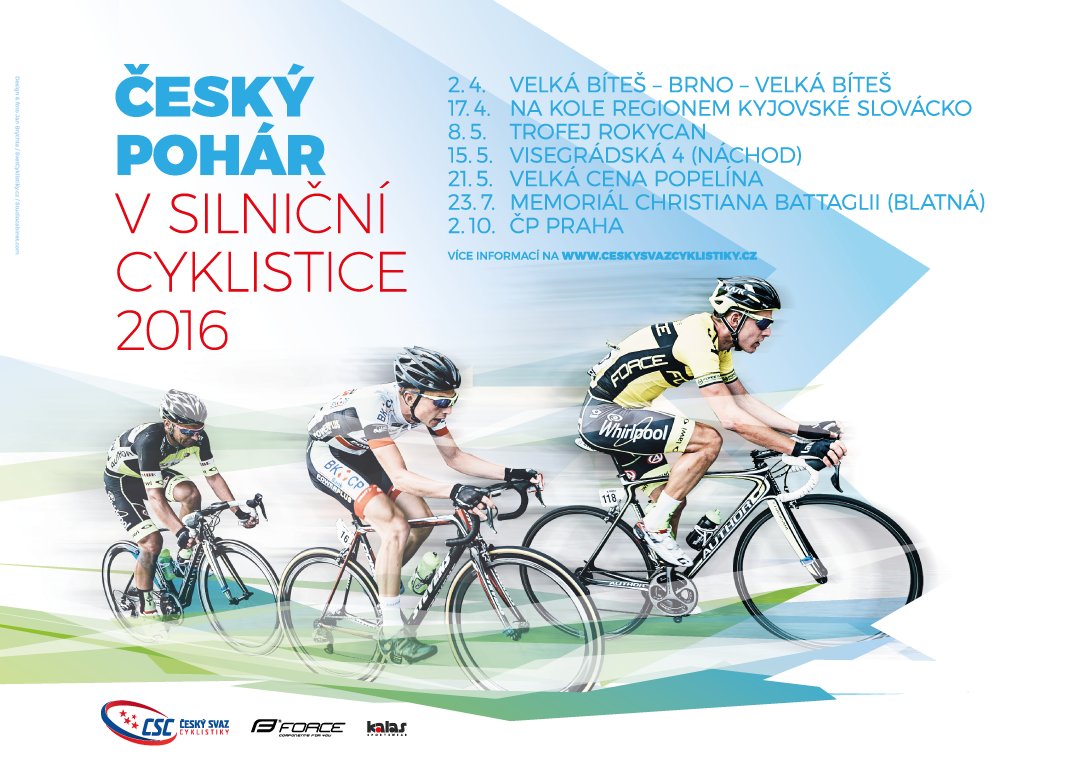 st_kozubek's tweet photo. Poster of Czech road cycling cup 2016.
Last year’s overall winner @jiripolnicky get contract from @VERVA_Activejet https://t.co/1UuckGU9mL