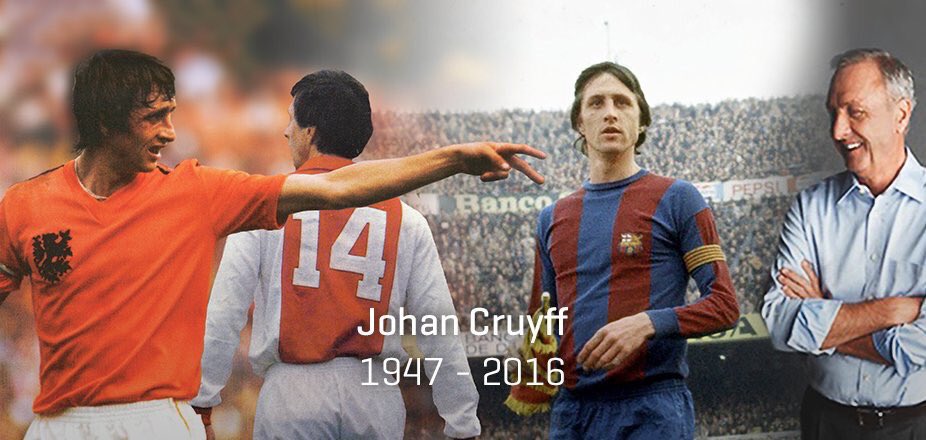 Johan Cruyff, unquestionably one of the greatest of all time. Effortlessly cool. Ridiculously talented #RIP