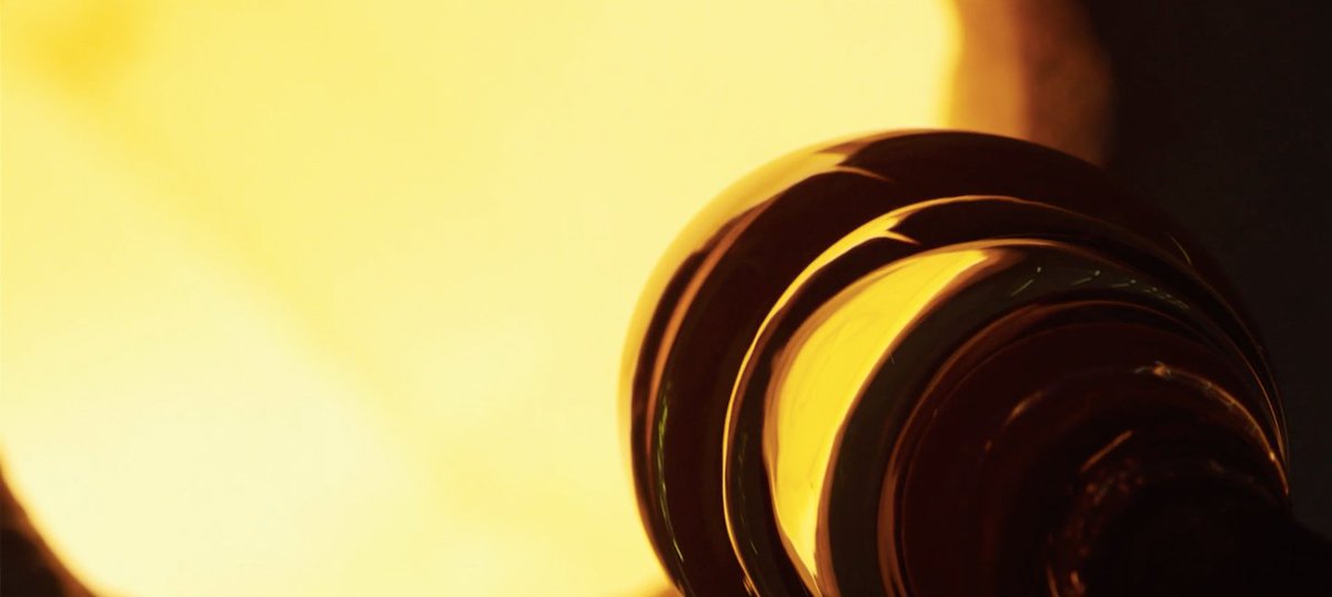 Beautiful colours on display at Michael Ruh's glass making studio. Still taken from our video about <a href="/perfumerhlondon/">perfumerhlondon</a>