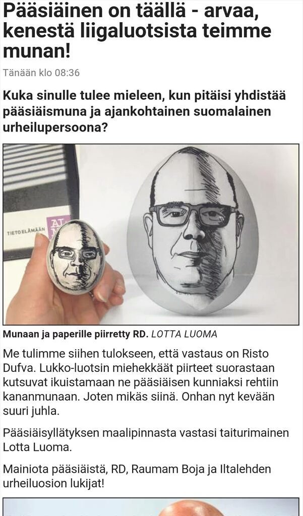 Toivon että tänäkin vuonna saisin naamani munaan. #liiga #lukko #pääsiäinen