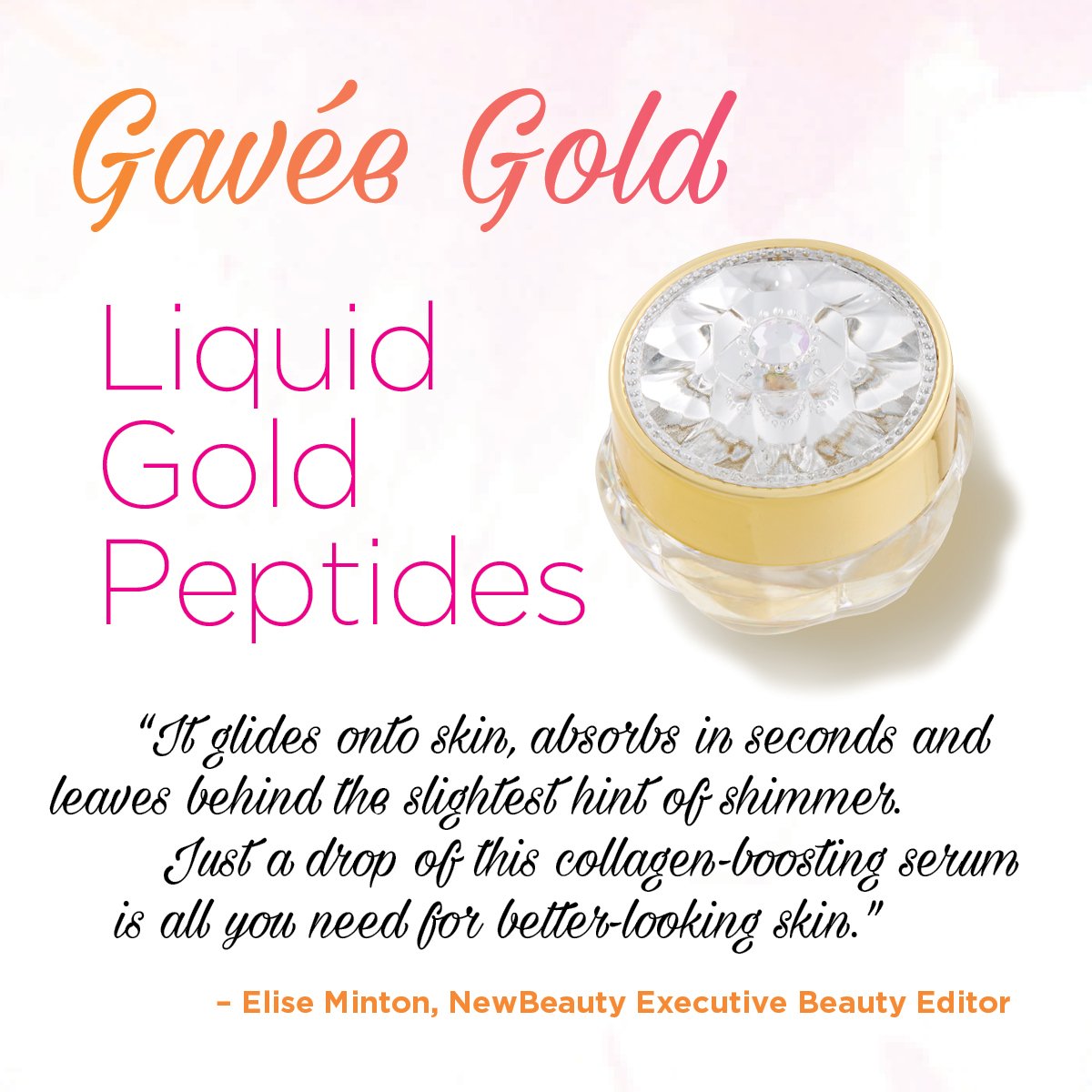 TestTubeTalk's tweet photo. Check out what @NewBeauty editor Elise Minton thinks of @gaveegold's Liquid Gold Peptides in the #MarchTube! https://t.co/LBWXQAfe4u