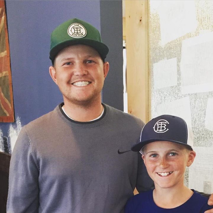 z_blair's tweet photo. Good luck to Cooper Jones, he's gearing up for the @DriveChipPutt at @TheMasters. Had to let him rep @TheBuckClub https://t.co/QAlDrD5dM2