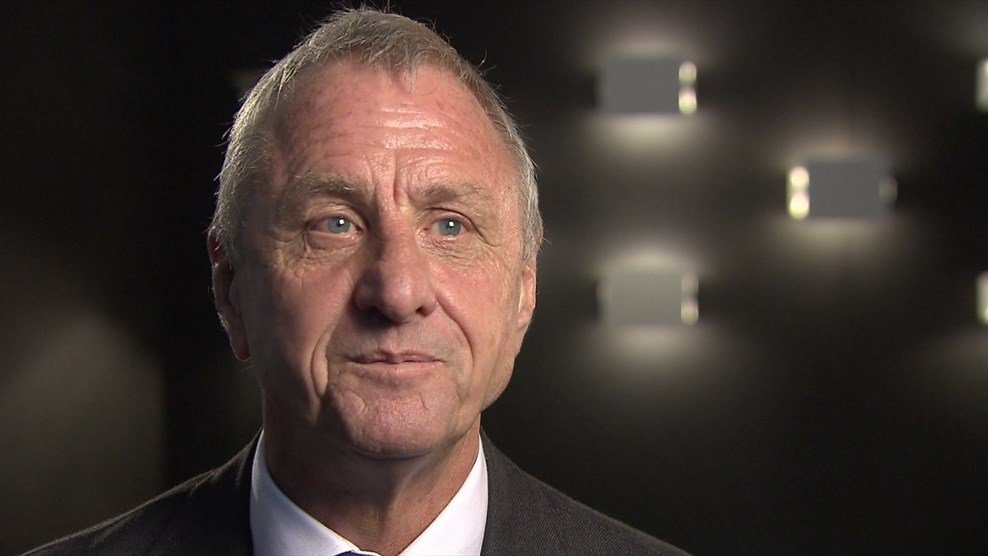 UEFA's tweet photo. UEFA is saddened to learn of the death of legendary player, coach and administrator Johan Cruyff, aged 68…1/3 https://t.co/UbXyKgfMvH