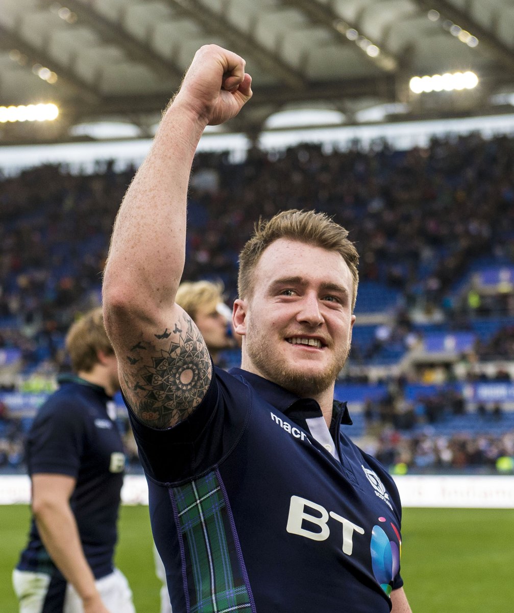 Scotlandteam's tweet photo. BREAKING - Congratulations @StuartWHOGG_ who has been voted 2016 RBS 6 Nations Player of the Championship #AsOne https://t.co/lNilAUg8Qj