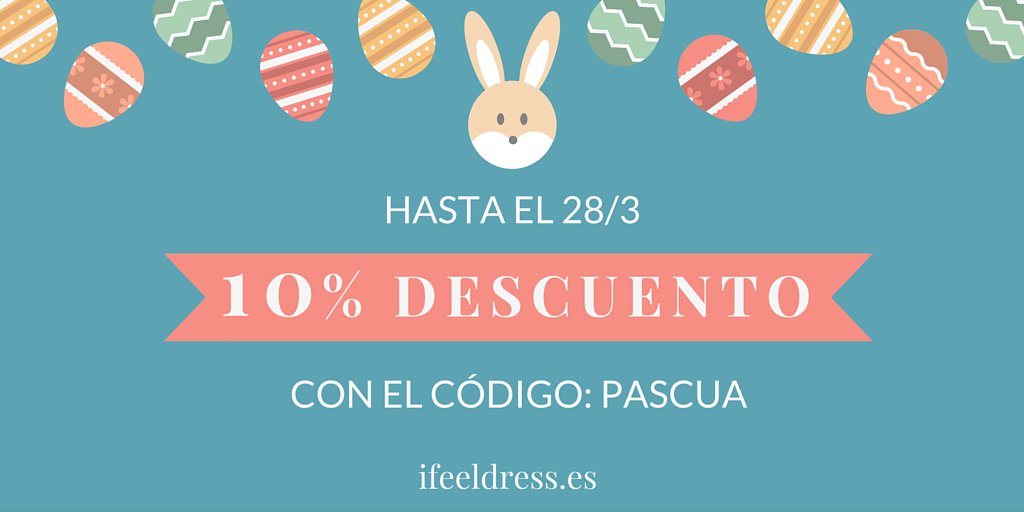 ifeeldress's tweet photo. Oferta exclusiva Semana Santa: 10% descuento extra al de las rebajas de #modasostenible. ¿Lo dejarás escapar? https://t.co/zV8waeQap8