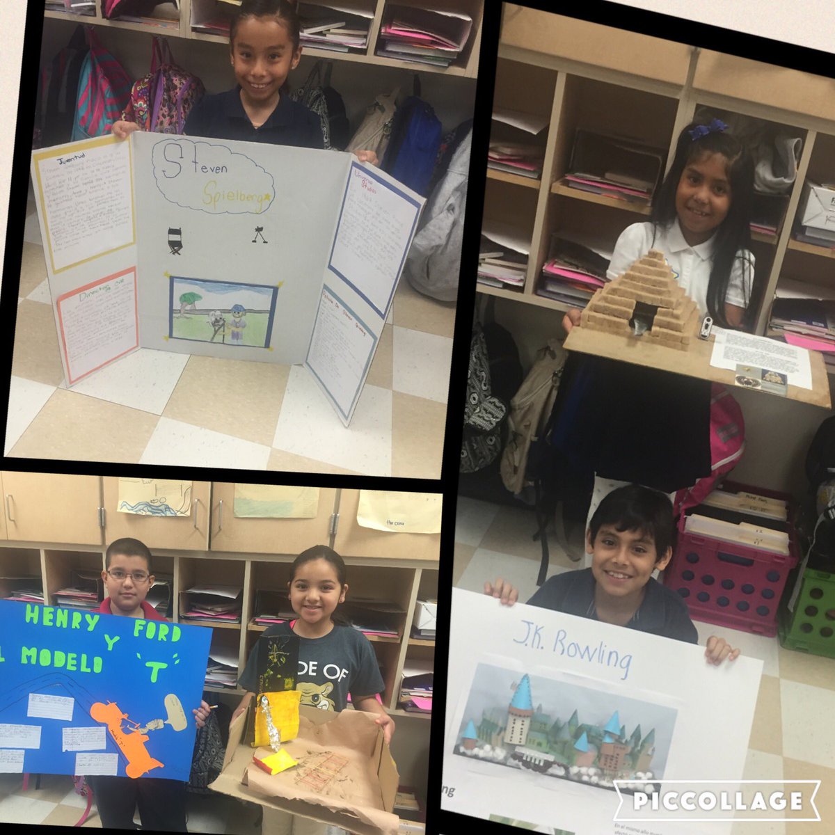 Mrs_Chavoya's tweet photo. In awe of my student's creativity on their biography projects.            #AweOfCentral#CentralisAwesome https://t.co/AJH7OguoRK