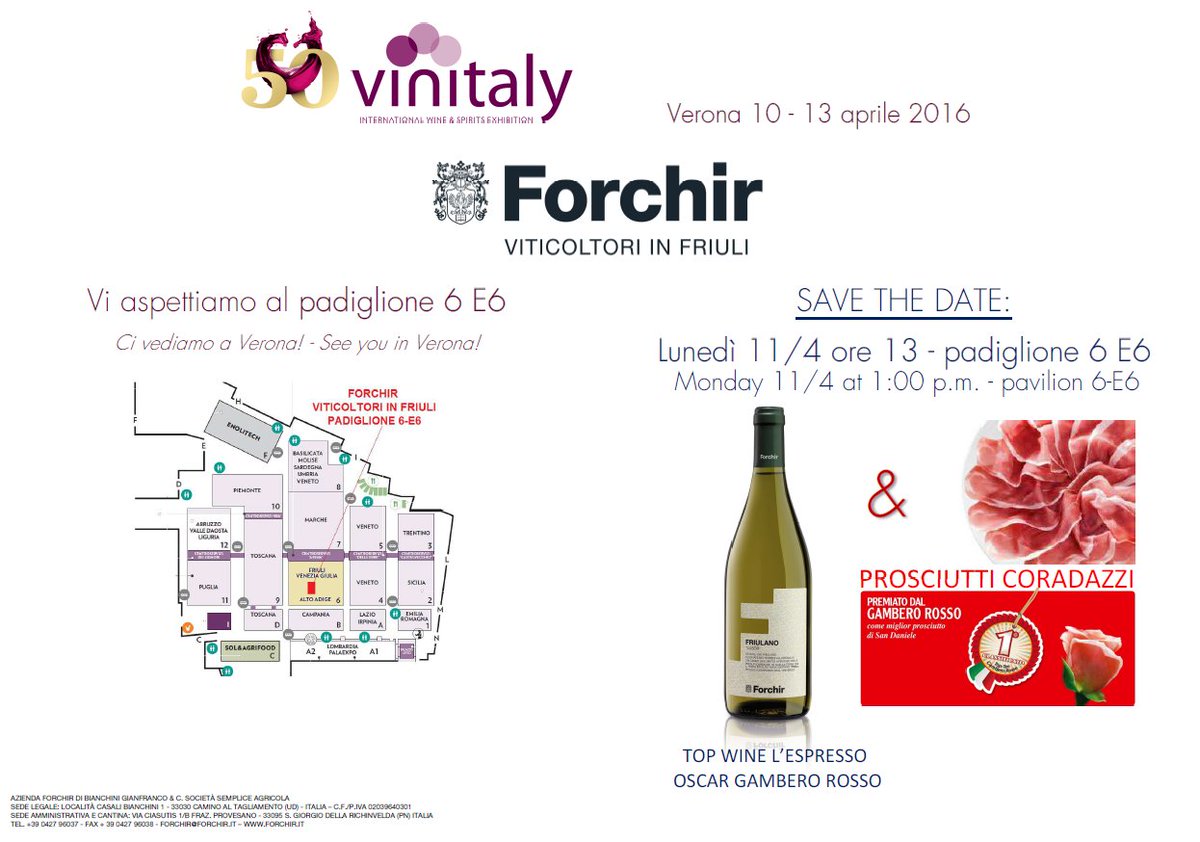 Forchir_vini's tweet photo. #Vinitaly2016 here we go. Ci saremo. #Forchir #wine #vino #Friuli #wineyard #life https://t.co/6MgkR0l9bE