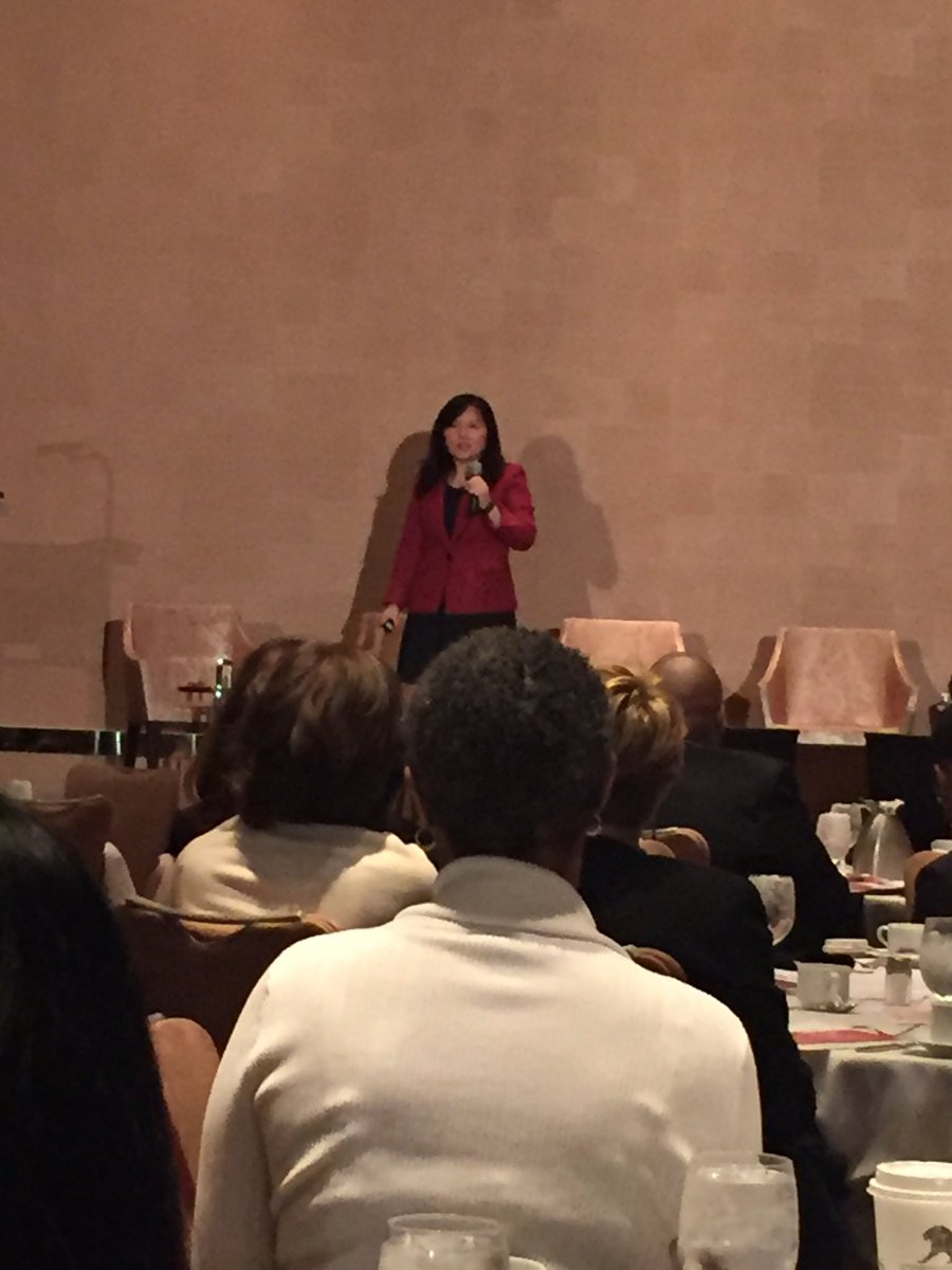 JanelleMorck's tweet photo. Great Keynote from @linglonghe at the @michbusiness Women Thrive Conference #michbusiness https://t.co/iX3fuW9SCA