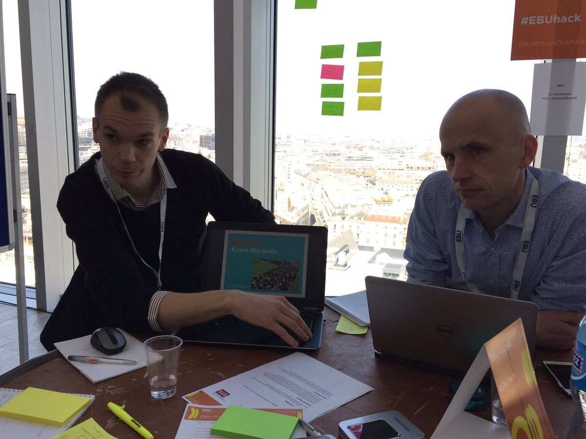luisjimr's tweet photo. Team Mosaic ready to present #Refugo @RadioTeleSuisse #EBUhack 📲🆒✅ https://t.co/5FiyLZ5z6Y