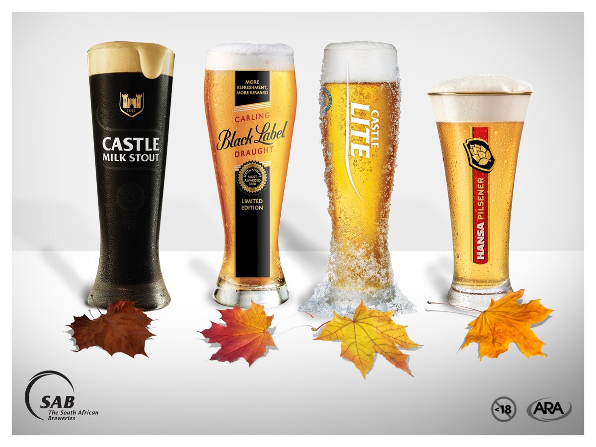 SABreweries's tweet photo. Even though the leaves are changing, beer will always be best. Which of these cold brews is your favourite? https://t.co/IL2tCGDwz8