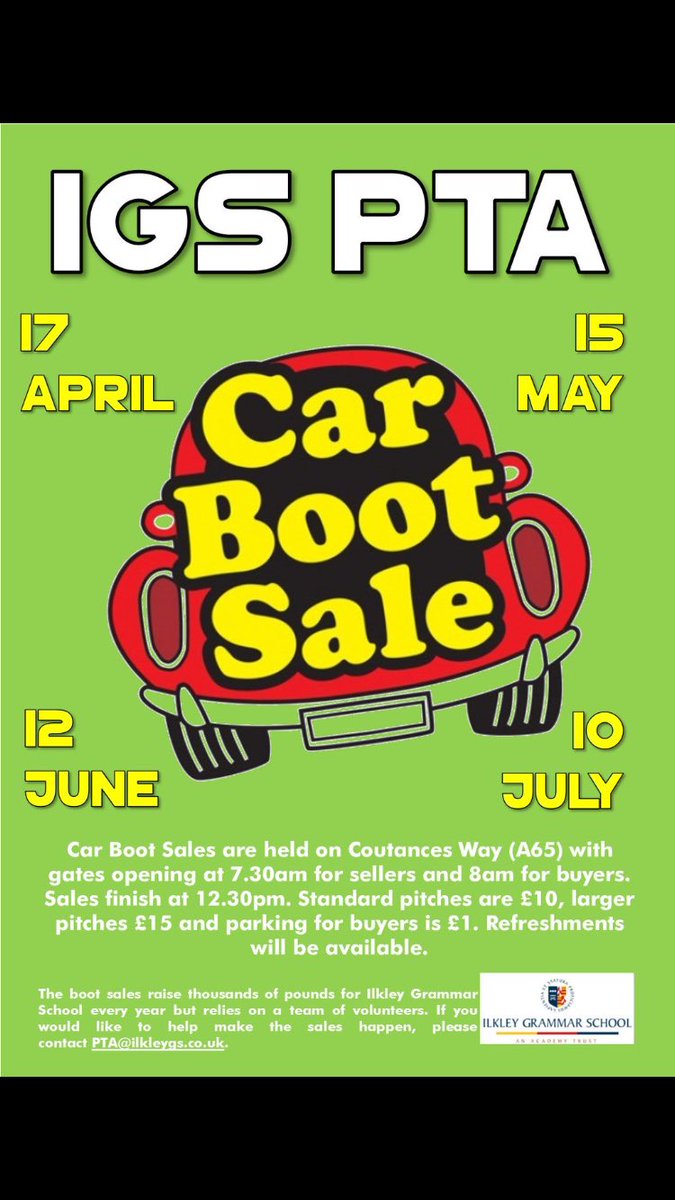 #carbootsale #info #igspta