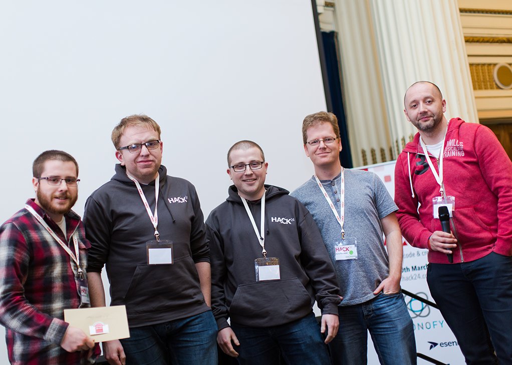 mdjones_eu's tweet image. My team are officially winners of #Hack24! hack24.co.uk/winners @andy_c_jones @RobertHDavies @DavidRayment