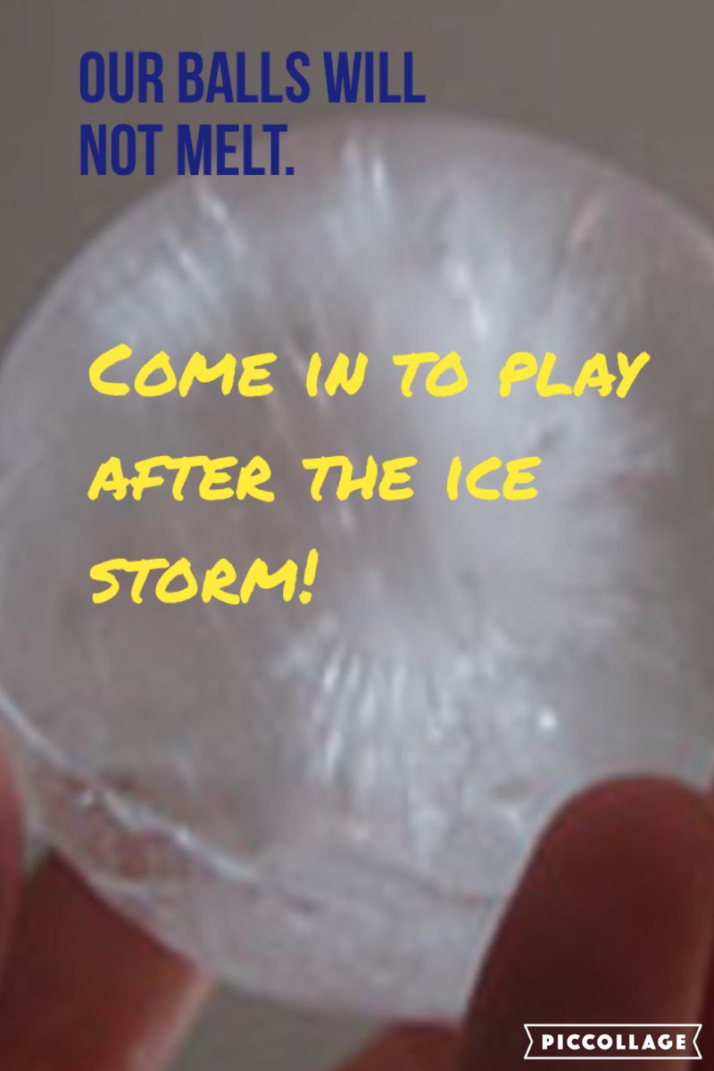 BallsOfFun1's tweet photo. After the #icestorm join us for a great time together, from 3:30-7:30 p.m at https://t.co/5oncVzVglC https://t.co/goAz5tsLbs