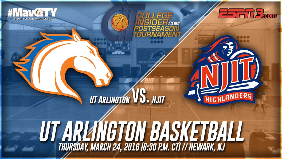 UTAMAVS's tweet photo. GAMEDAY! UTA men's basketball faces NJIT at 6:30 p.m. CT in CIT quarterfinals! Watch party at Grease Monkey #MavCit https://t.co/nLppIF1fqJ