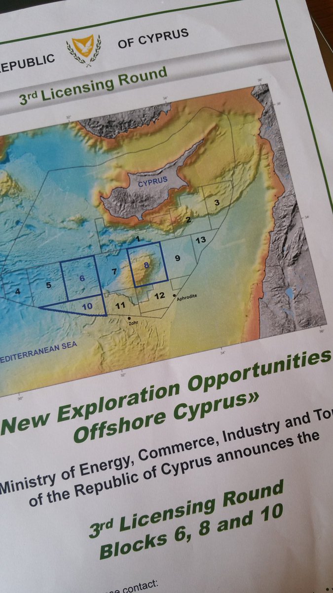 AnastasiadesCY's tweet photo. New Exploration Opportunities Offshore #Cyprus 3rd Licensing Round blocks 6, 8 and 10 https://t.co/fjferY55sN