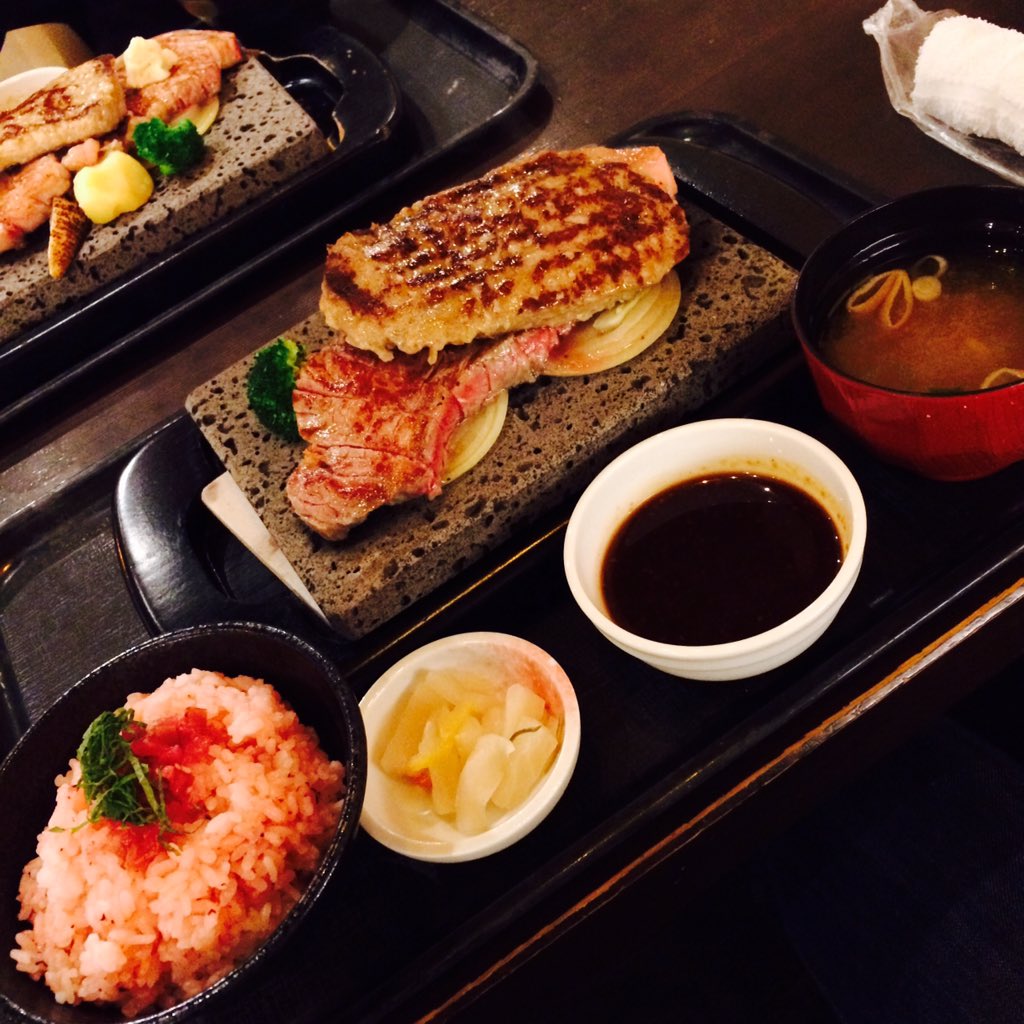dj_kenboy's tweet photo. ステーキ贅 Wコンボ定食 92点（すDラスト） https://t.co/9mWe1v2oGk