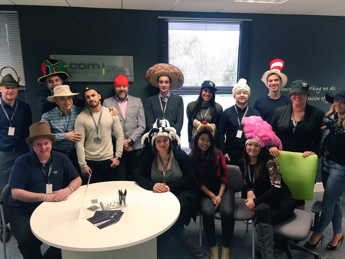 RComTechnical's tweet photo. Team photo #HATTASTIC #WearAHatDay @braintumourrsch https://t.co/nttbuumWRN