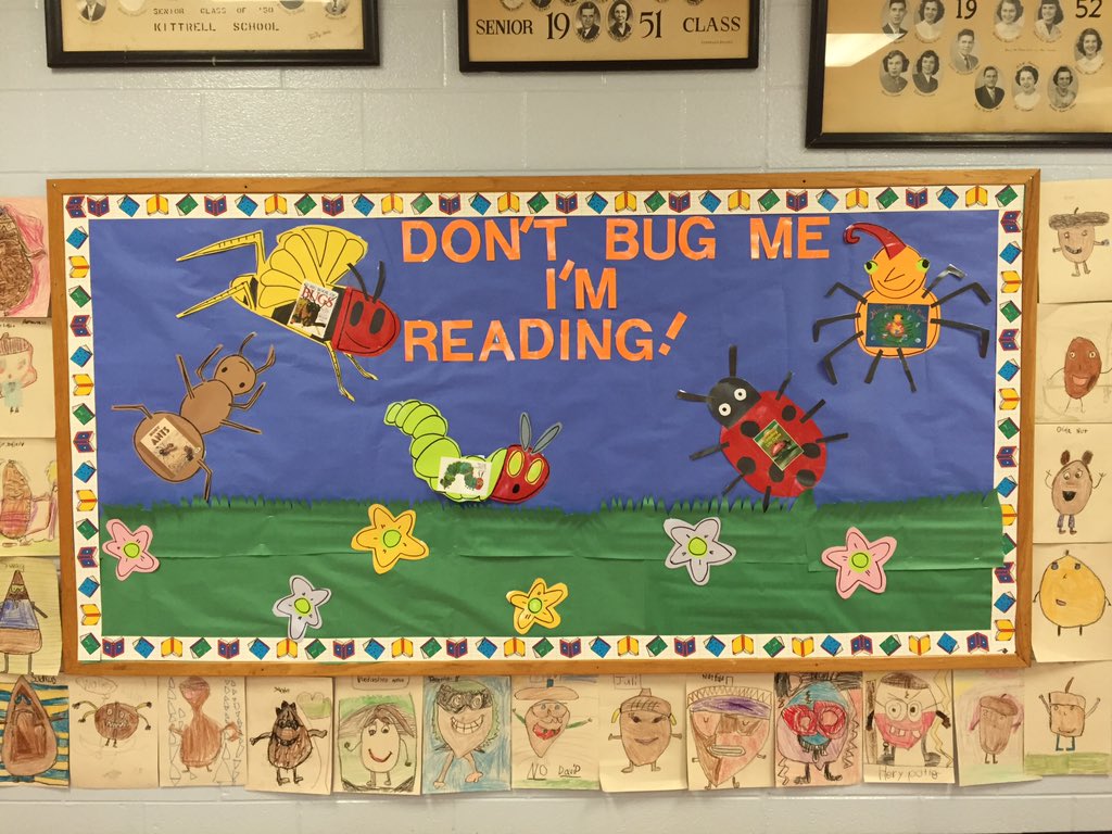KittrellLibrary's tweet photo. Time for spring break: don't bug us, we'll be reading! @KittrellLibrary @KittrellSchool https://t.co/POvAQb6jsR
