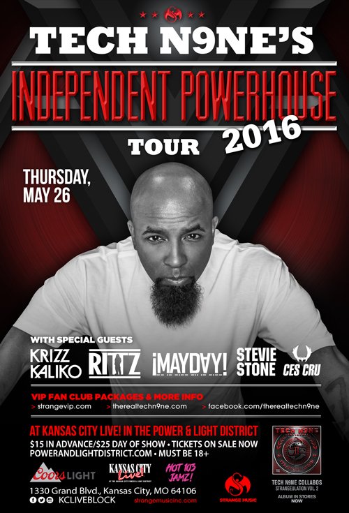 Just Announced: <a href="/hot103jamz/">KPRS - Hot 103 Jamz</a> &amp; <a href="/CoorsLight/">Coors Light</a> present <a href="/TechN9ne/">Tech N9ne</a> on May 26! Tix go on sale this Friday at 10am!
