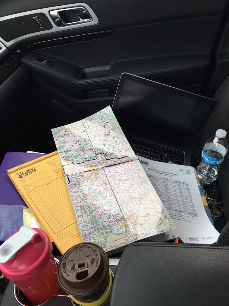covercropgal's tweet photo. Someone asked me how spring was going.... I sent them this picture. #travelingsaleswoman #smallseed #plant16 https://t.co/qUN8eHFbAH
