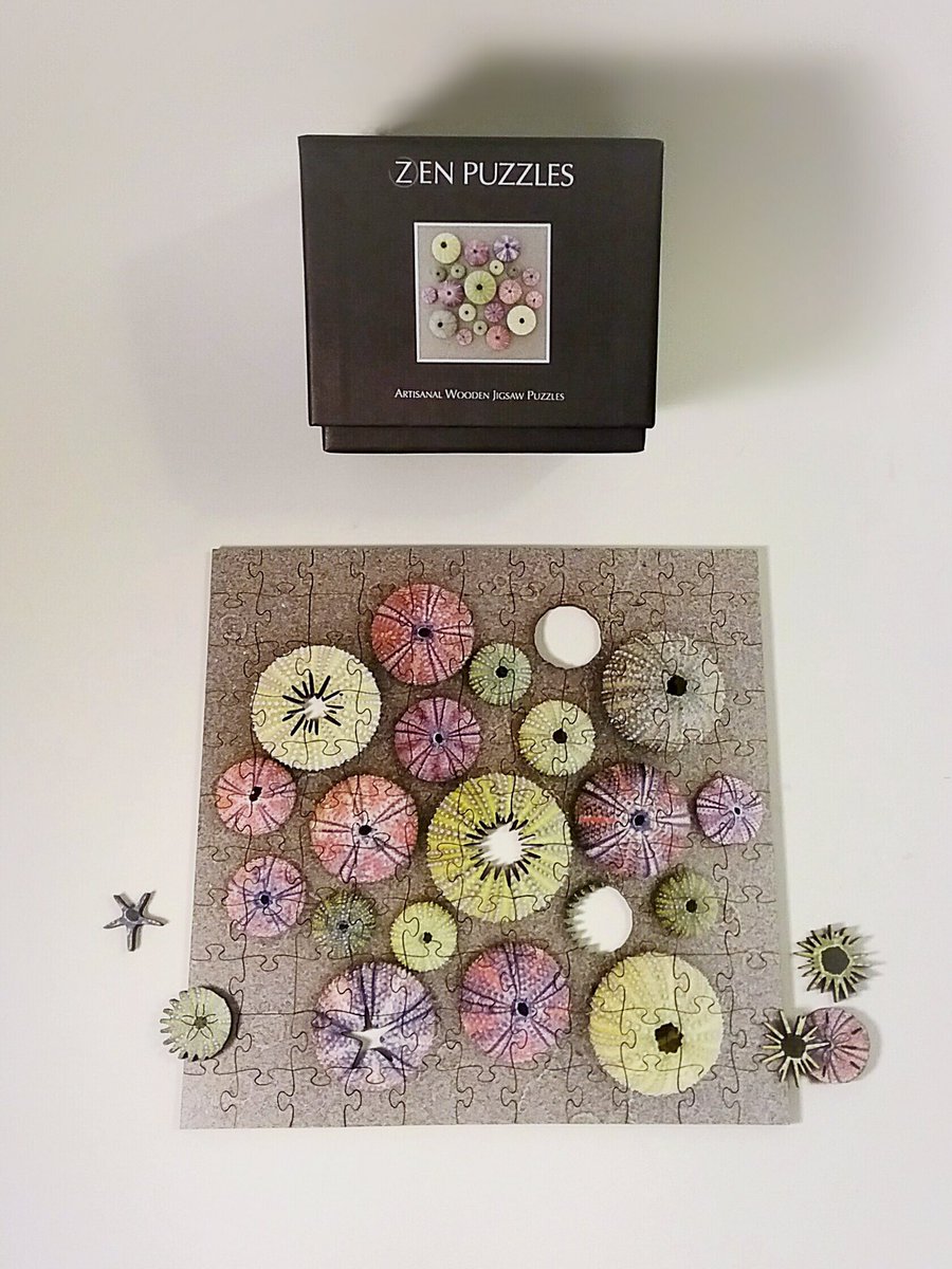 ZenPuzzles's tweet photo. #zenpuzzles #sea #urchin #woodenjigsawpuzzle available at https://t.co/dFuiMx7E31 #MadeInUSA  #art #giftideas https://t.co/zAu7yrYLRa