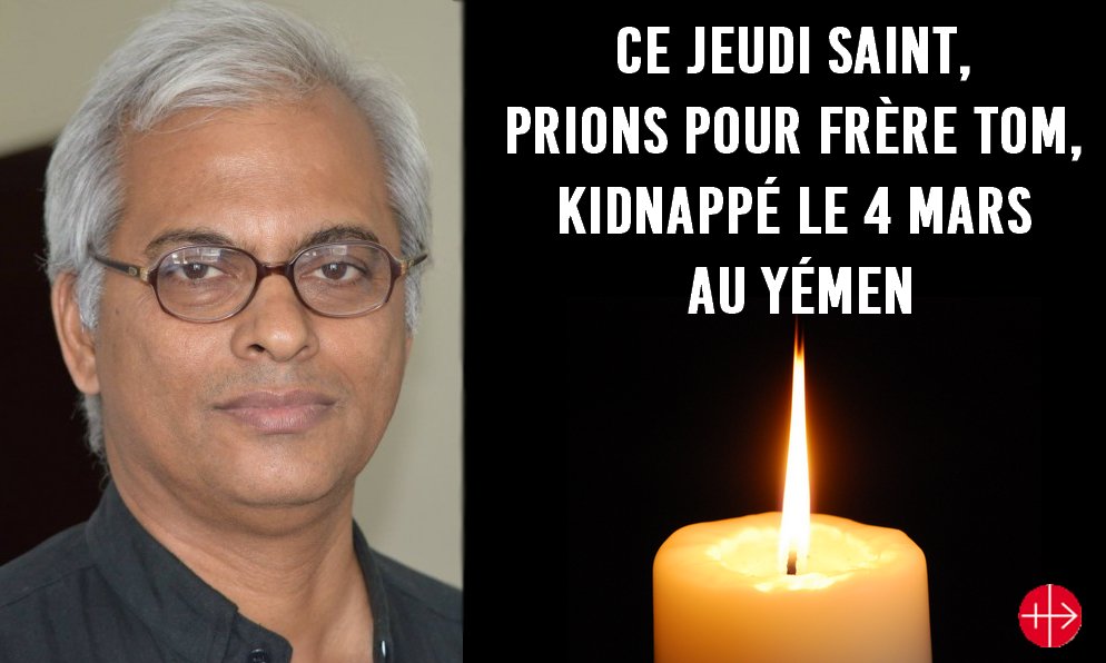AEDenFrance's tweet photo. Jeudi Saint: prions pour Frère Tom, prêtre salésien qui a été kidnappé au #yemen
#PrayForFrTom https://t.co/MvRyBfSOad