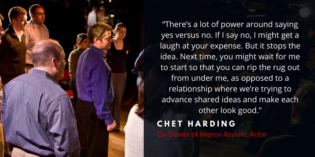 improvasylum's tweet photo. #TBT to wise words from @ChetHarding + @IAInnovation. #YesVsNo #improv #training https://t.co/APg57p4gVy