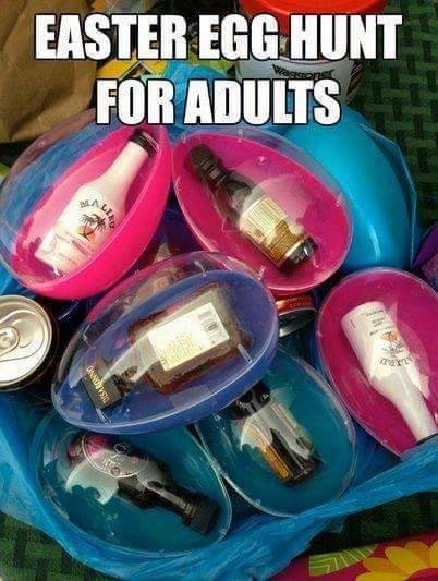DooleysRosevl's tweet photo. Now this is our kind of Easter egg hunt! #easteregg #alcohol https://t.co/JjZuv5L4o9