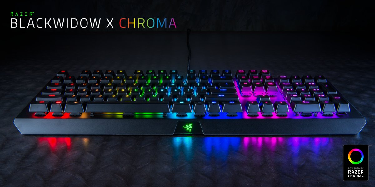 Razer's tweet image. Don’t lose your pants just because we took off our top – meet the Razer BlackWidow X Chroma: rzr.to/blackwidowx