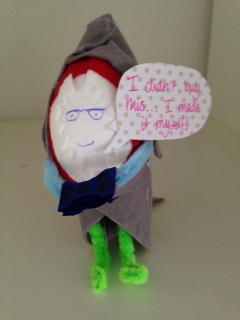 twigonglow's tweet photo. Our office manager as an egg. She’s wearing a home-made shark costume. Respect. https://t.co/nJkk554RYh https://t.co/VMXczn3CEX
