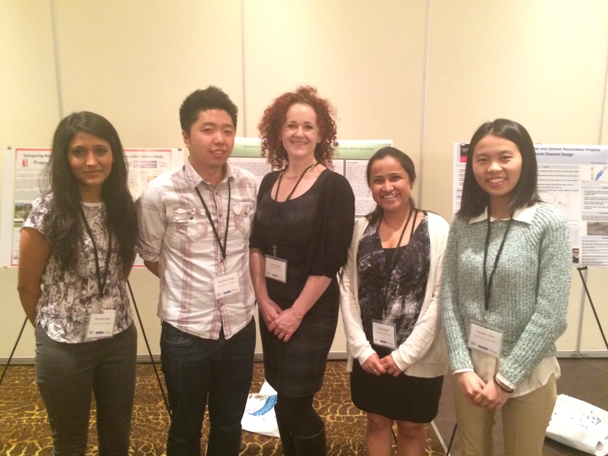 HuimChu's tweet photo. UofT stormwater group in TRIECA @TRCA_TRIECA @StormWater_TO #TRIECA2016 https://t.co/LI9CMInF9T