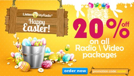 Happy Easter to all Listen2MyRadio and Listen2MyApp Clients!!!
listen2myradio.com/main-order.php…