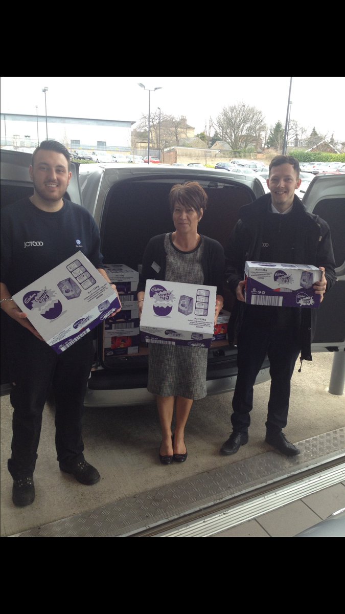 The easter eggs have arrived at Volkswagen Bradford @jct600 #bestcompanytoworkfor